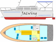 Weekend 820 Jaćwing plan jachtu